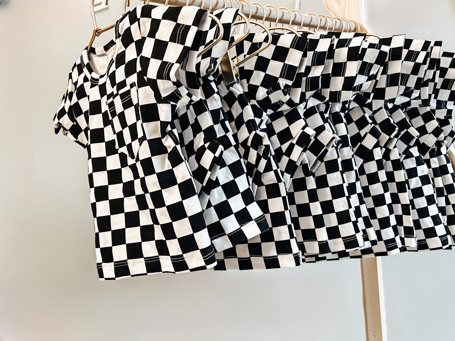 Checkered Short Set