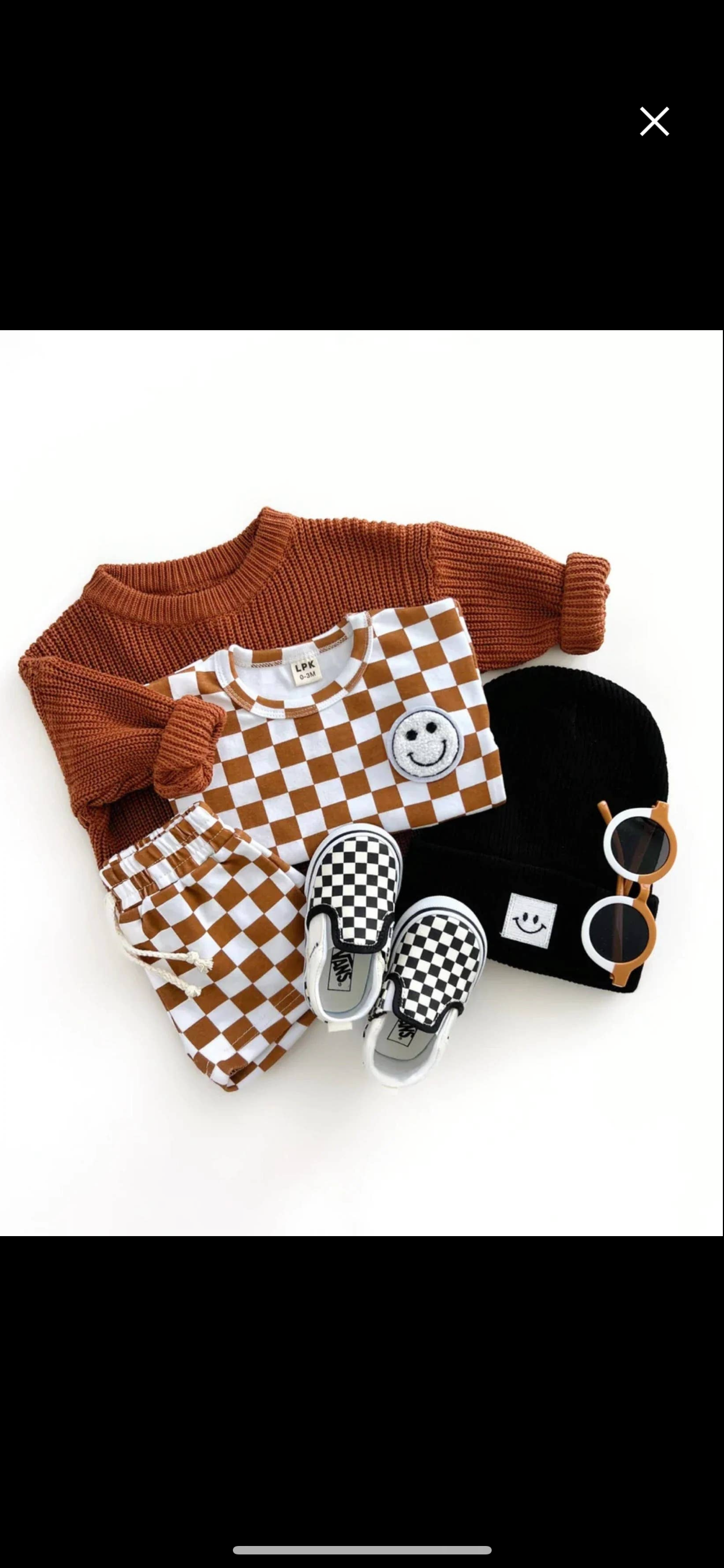 Checkerboard Smiley Set