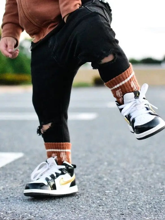 Bolt Crew Socks - Caramel